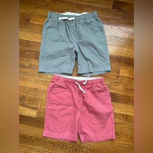 Jcrew boys two pair size 12 shorts red and gray
